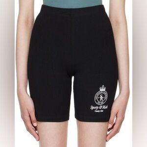 SPORTY AND RICH CROWN BIKER SHORTS